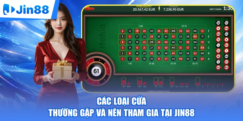 Các loại cửa thường gặp và nên tham gia tại Jin88