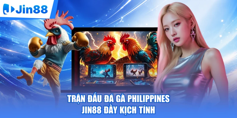 Trận đấu đá gà Philippines Jin88 đầy kịch tính